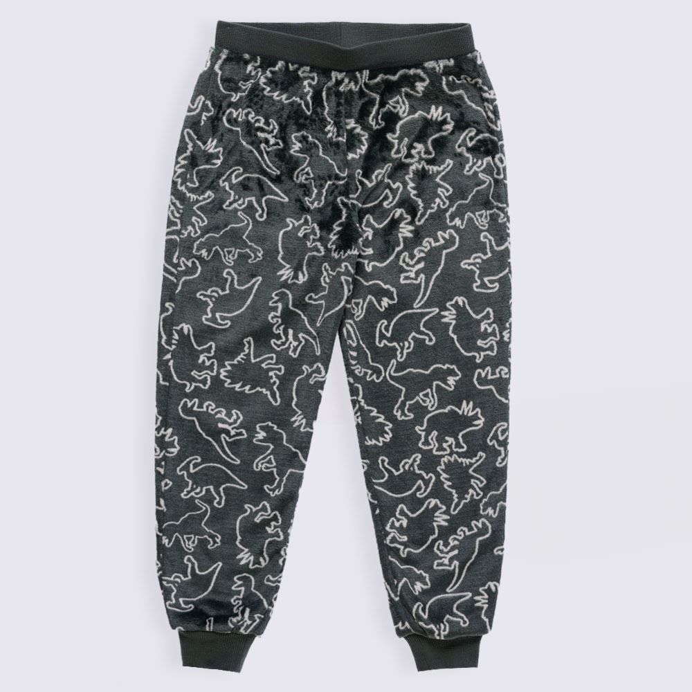 Pijama Infantil Menino 4 a 10 Anos Em Fleece Dino Hot Dog