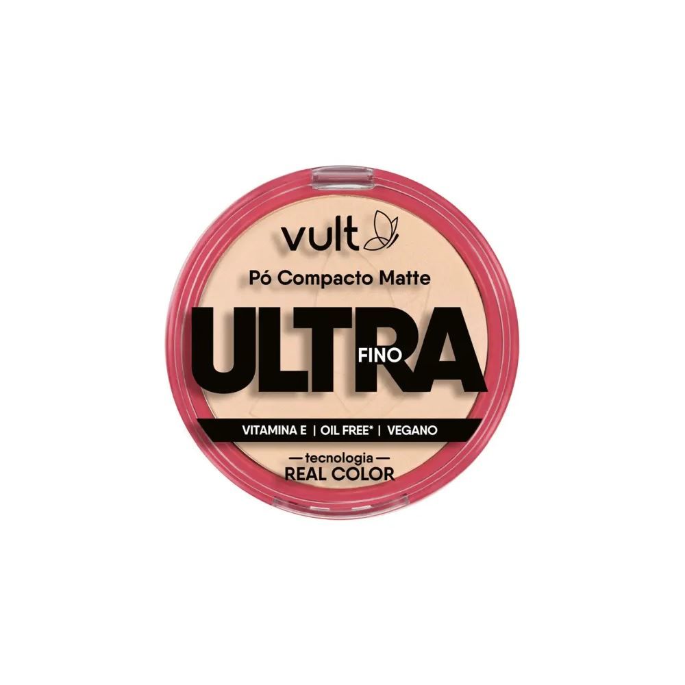 Pó Compacto Matte Bege Natural Médio Vult - 9g