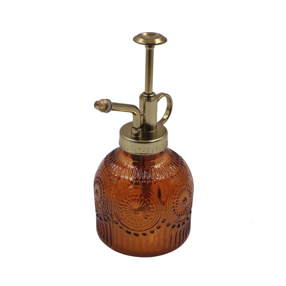 Porta Sabonete Liquido Redondo de Vidro Havan Casa 220Ml - Marrom