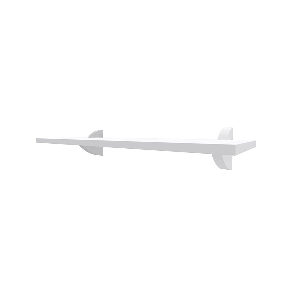 Prateleira Reta Com Suporte Clip 20X40cm Multivisão - Branco