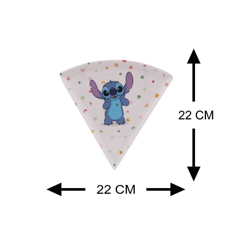 Prato Raso de Pizza Disney Stitch 22Cm - Icons