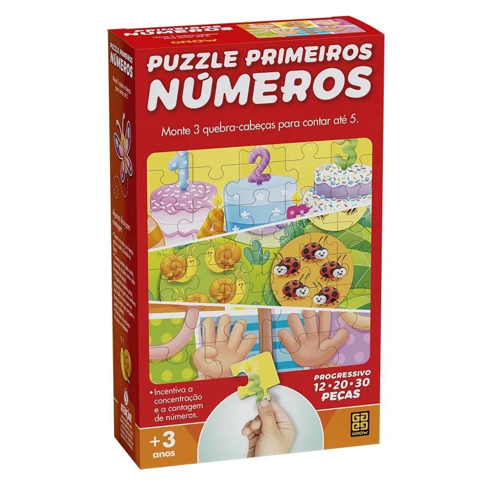 Quebra-Cabeça Progressivo Primeiros Números Grow - 04367
