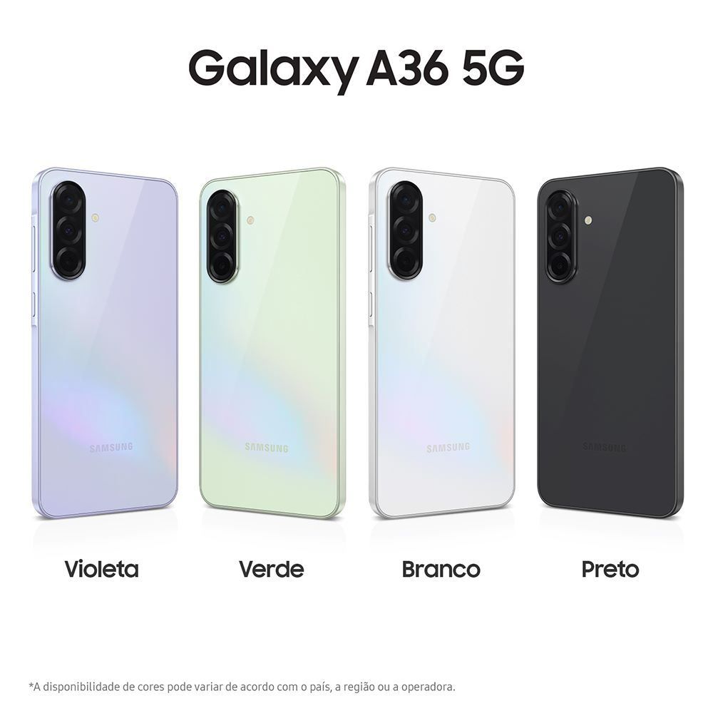 Celular Samsung Galaxy A36 5G 256Gb 8Gb Câmera Tripla - Verde