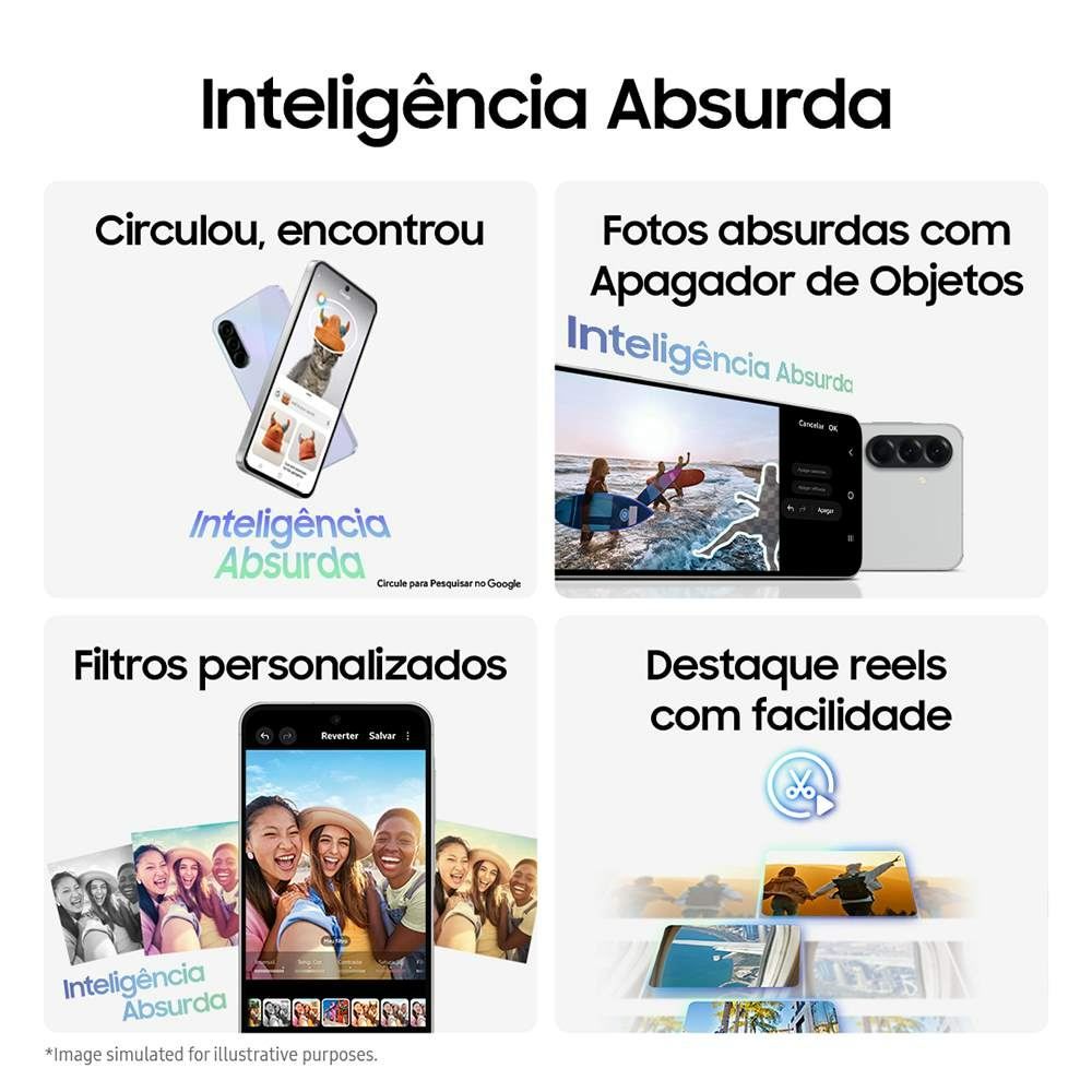 Samsung Galaxy A56 5G, 128 Gb, 8 Gb, Câmera Tripla - VERDE
