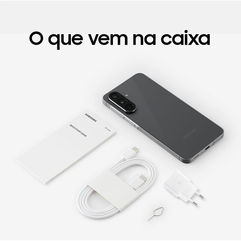 Samsung Galaxy A56 5G, 256 Gb, 8 Gb, Câmera Tripla - PRETO