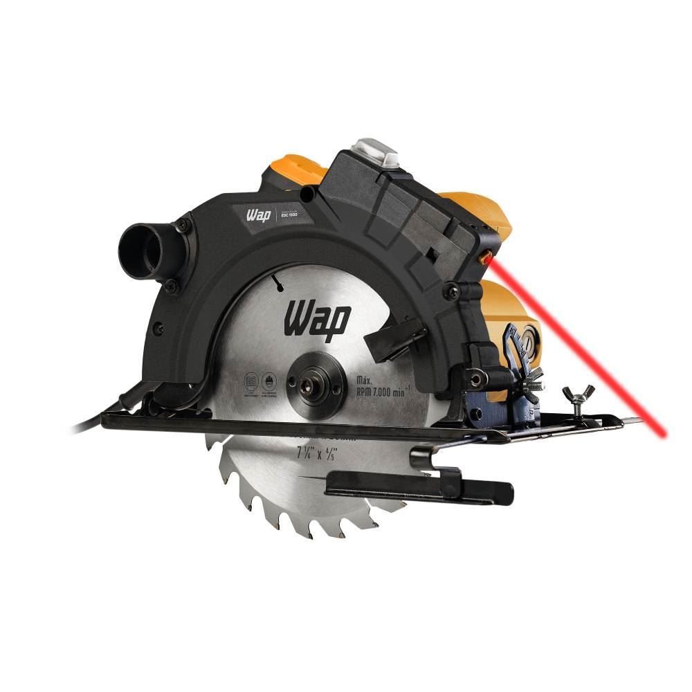 Serra Circular WAP ESC 1500 Guia Laser