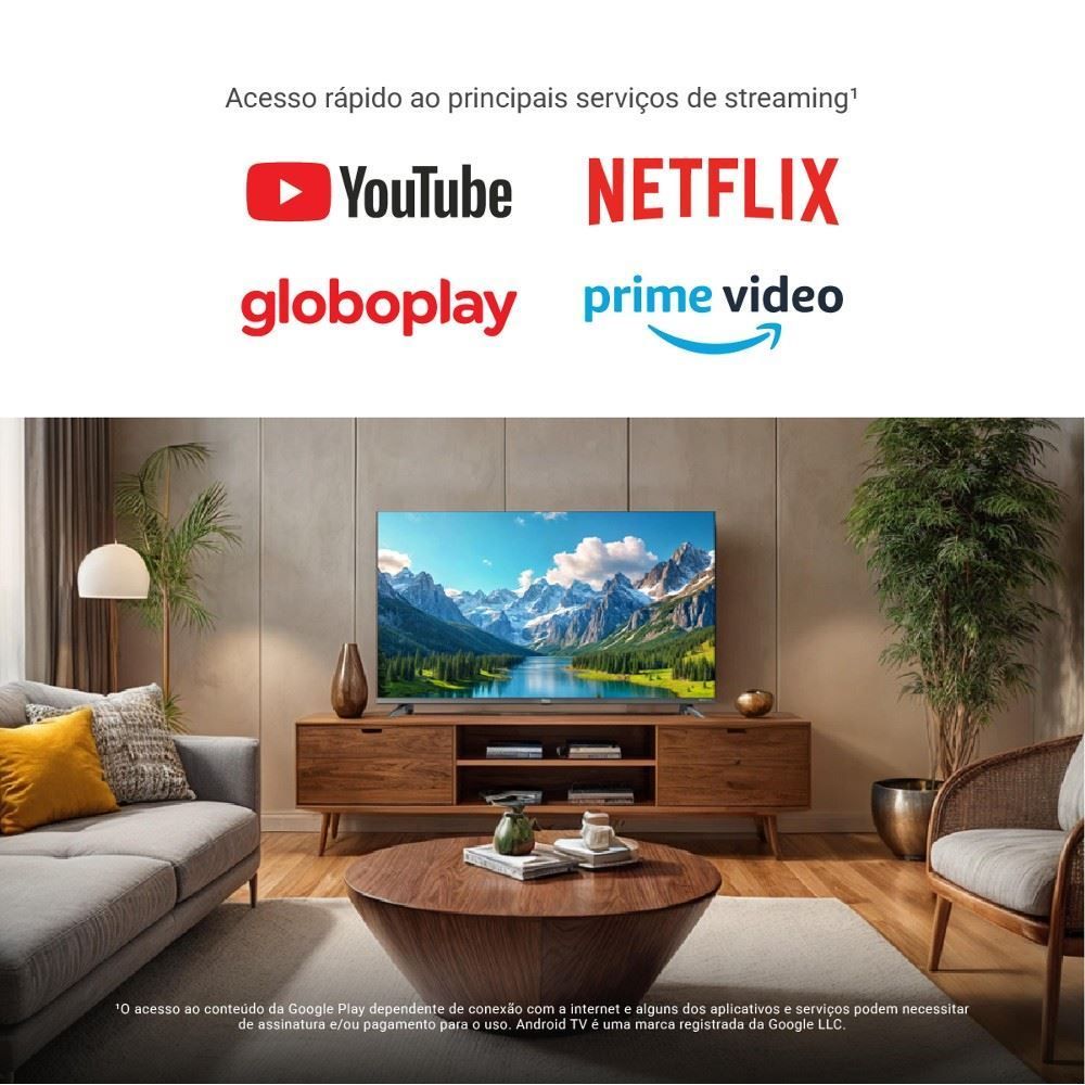 Smart Tv 40" Philco Led Full Hd Android 11 Hdr10 Borda Infinita P40saa