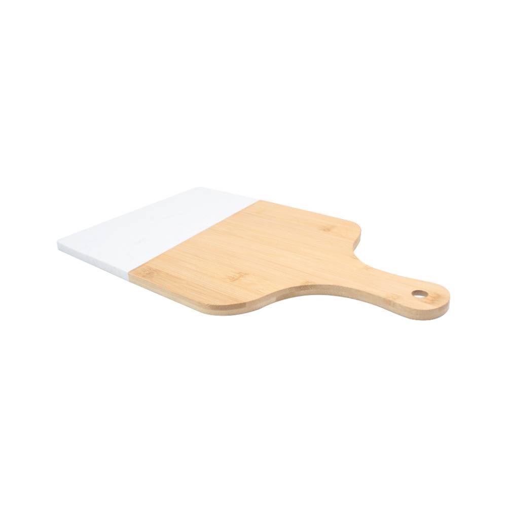 Tábua de Bambu Quadrada com Marmorizado Havan Casa 43Cm