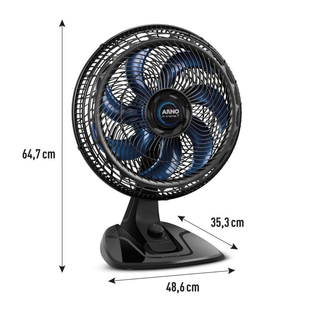 Ventilador Arno X-treme 7 Pás de 40cm VE70