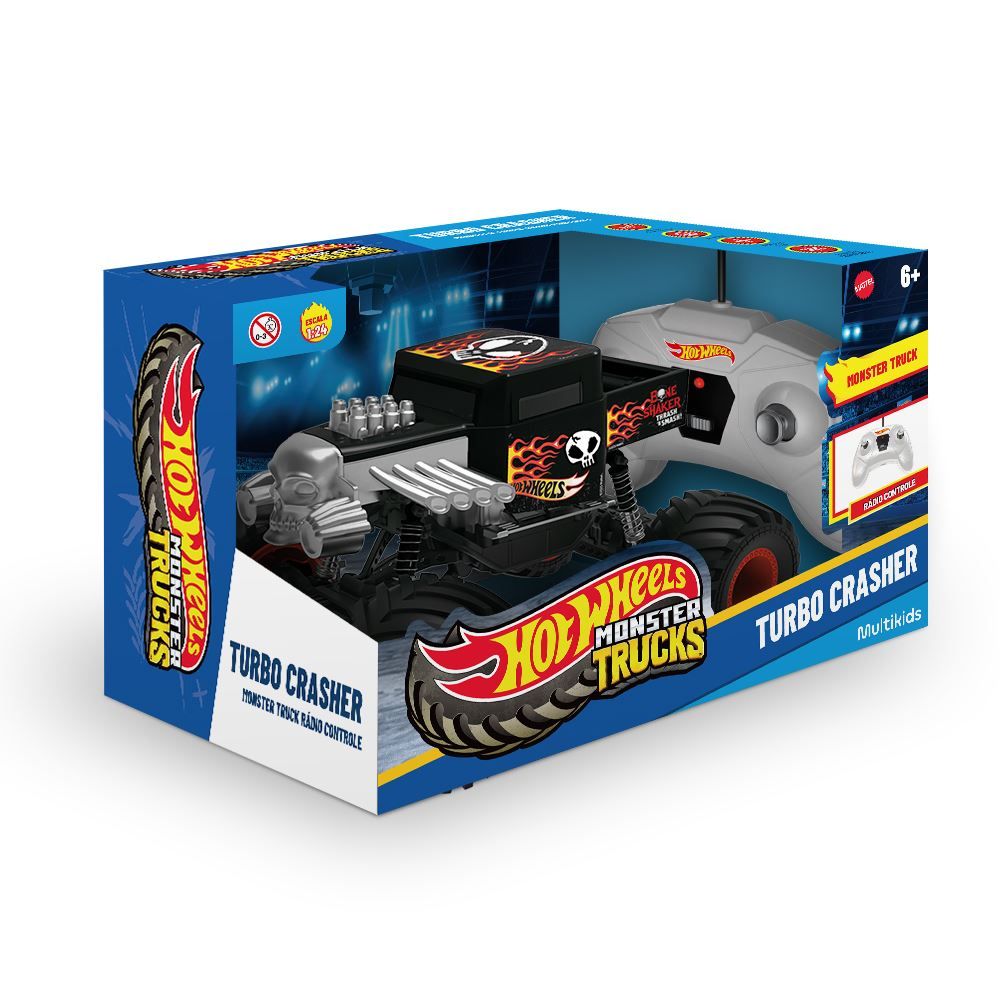 1:24 Hot Wheels Rc Monster Truck Turbo Crasher