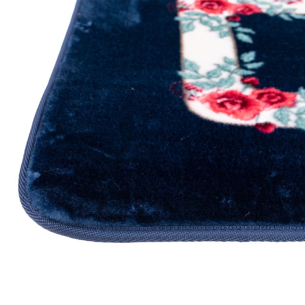 Tapete Sevilha 45X70cm - Havan - Floral Azul