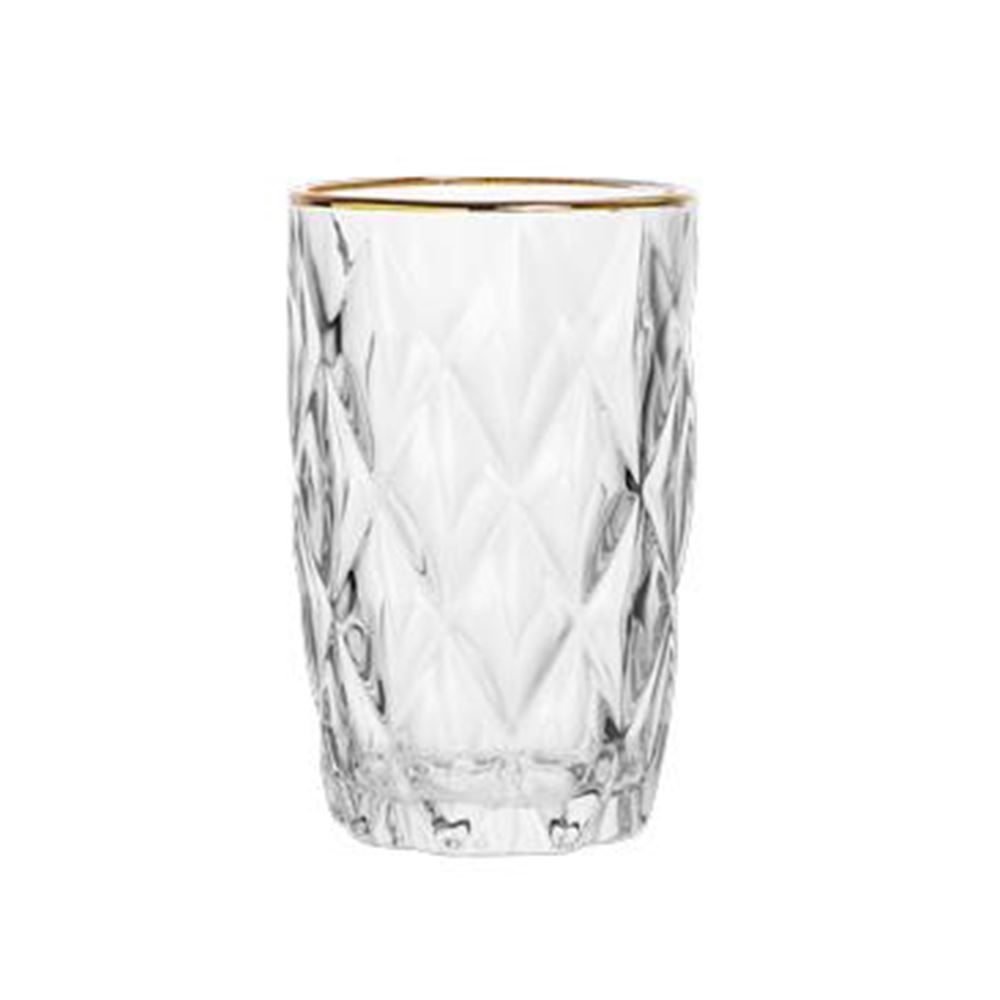 Copo Alto Diamond 330Ml - Fio Dourado