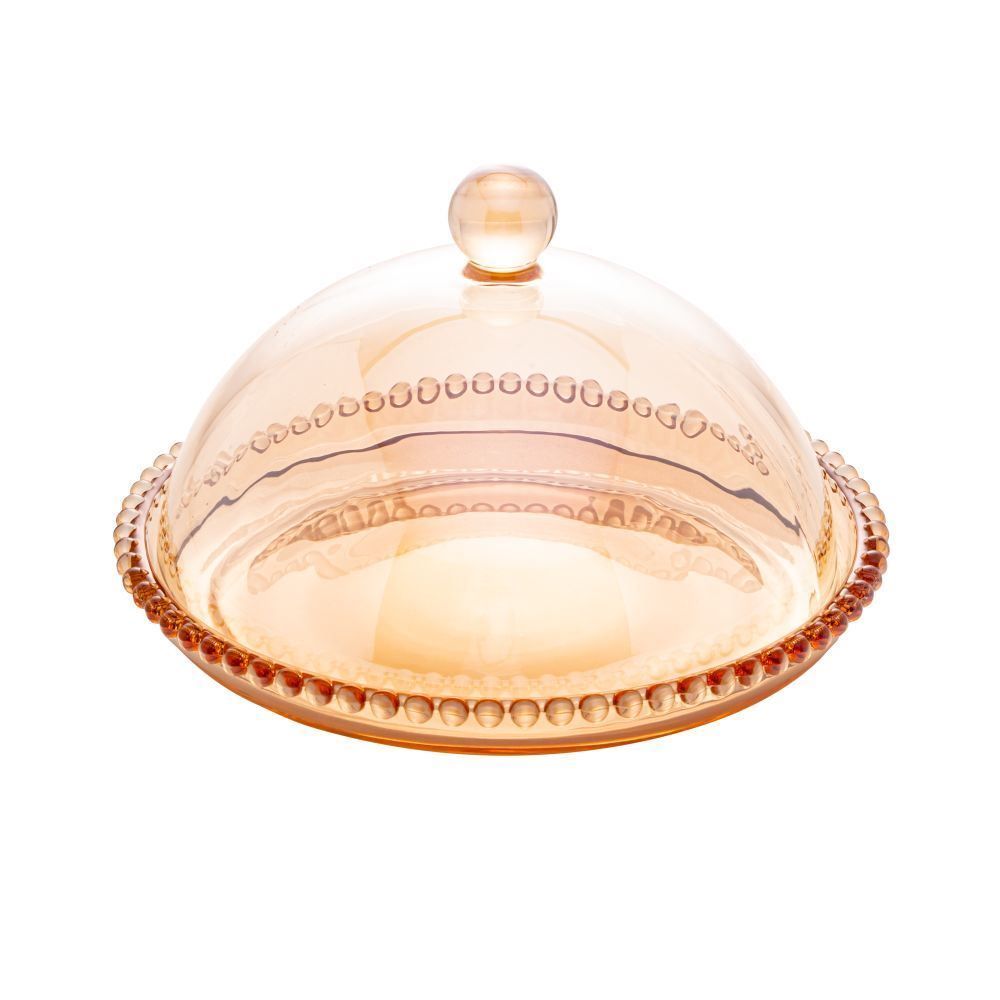 Queijeira Pearl Ambar 20X12cm - Cristal