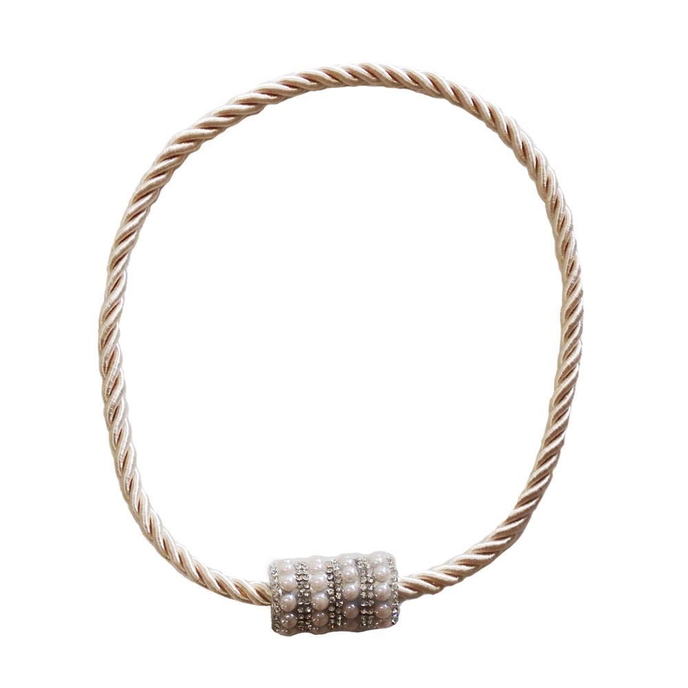 Abraçadeira Infinity Com Imã Bella Arte - Pérola