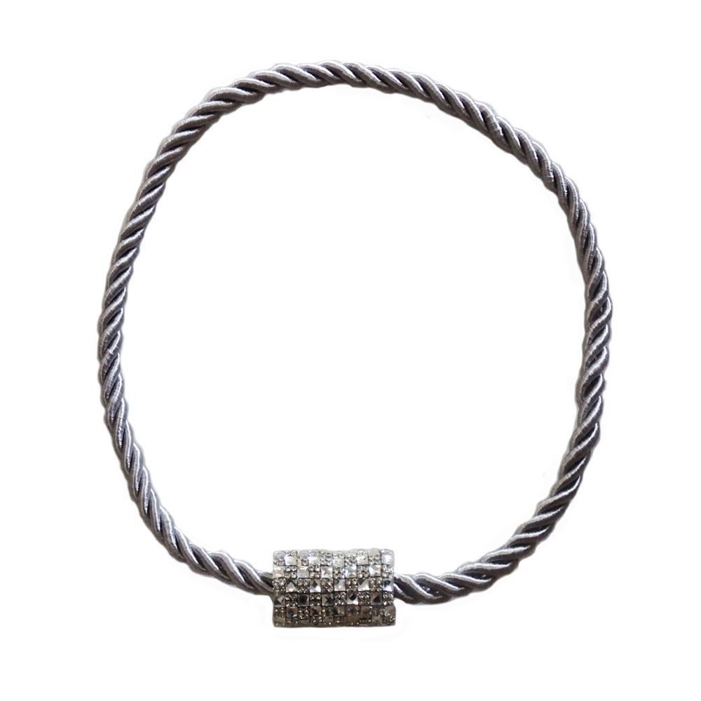 Abraçadeira Infinity Com Imã Bella Arte - Prata