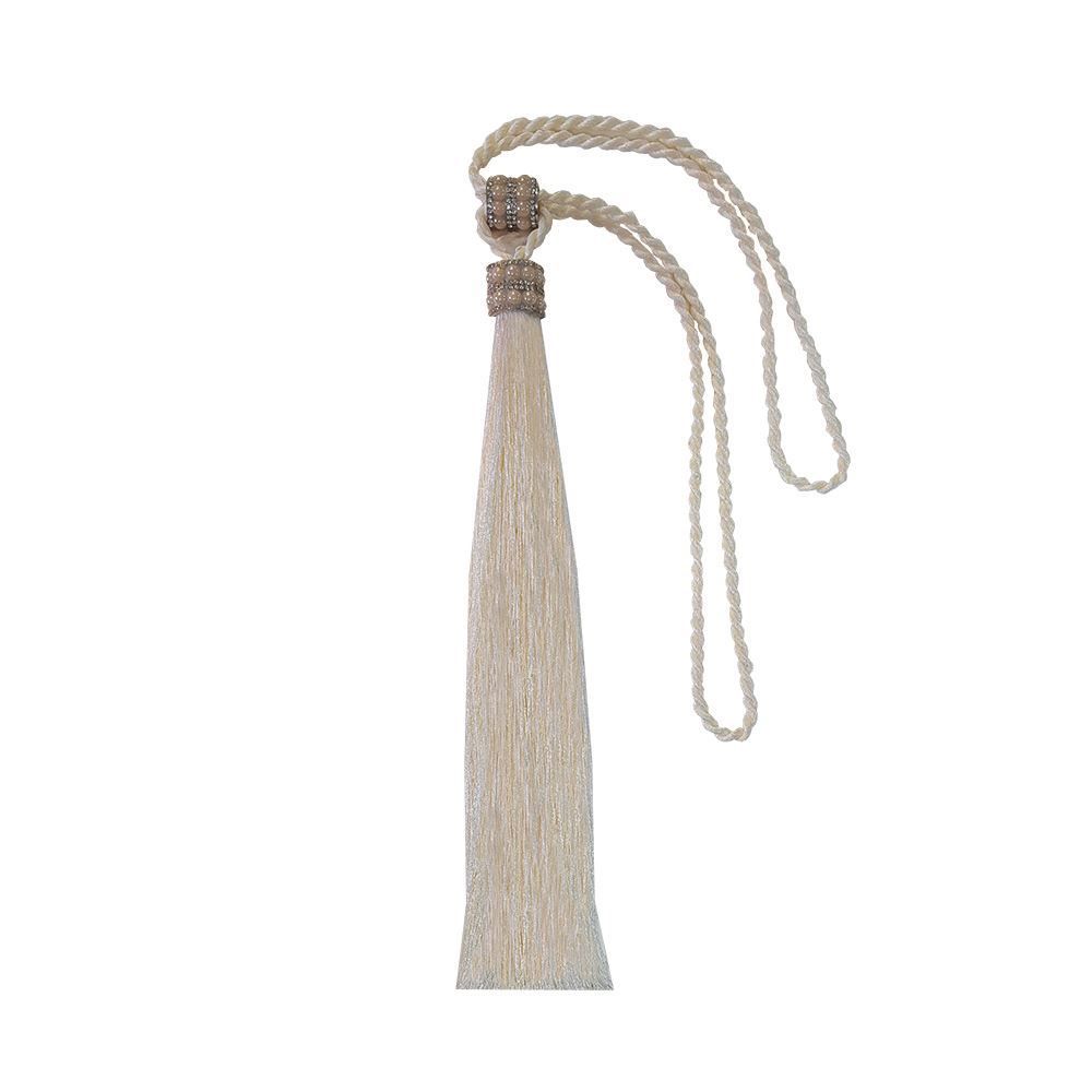 Abraçadeira Infinity Franjas Bella Arte - Pérola