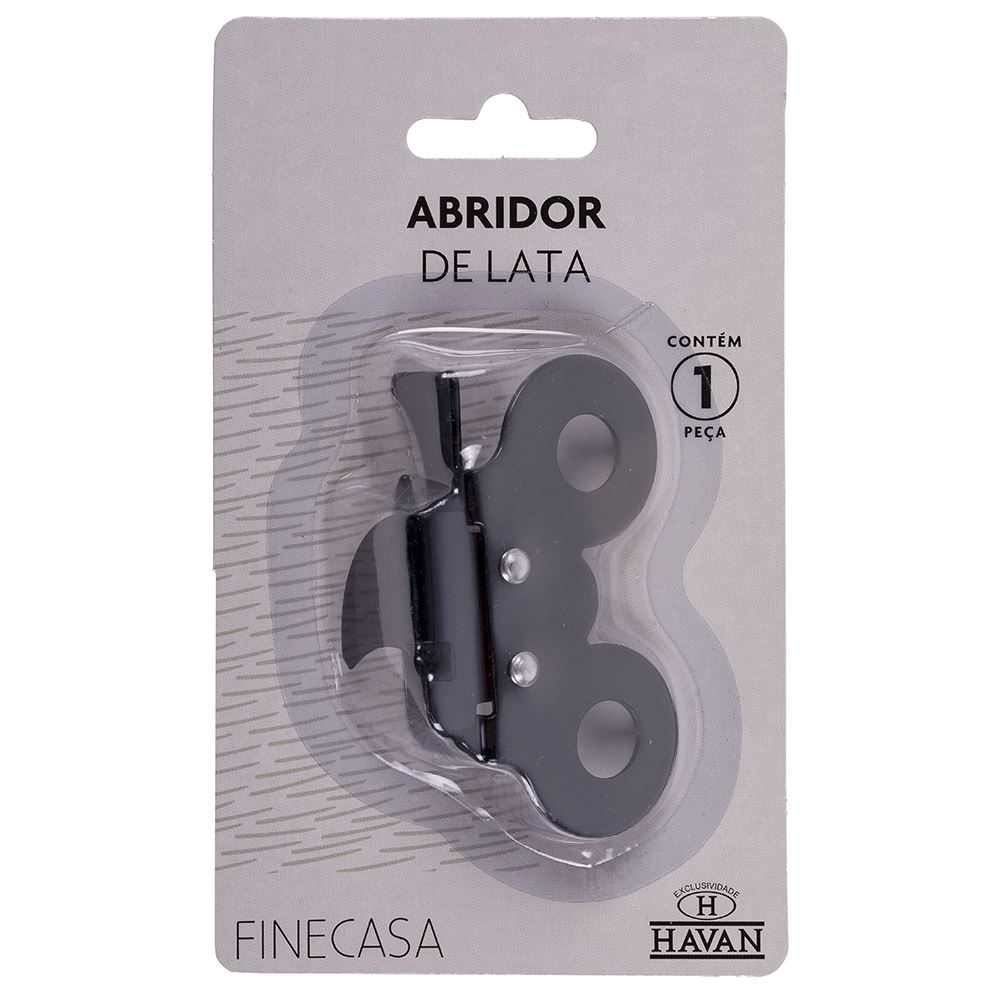 Abridor De Lata Multifuncional 7,3Cm Havan Casa - Preto