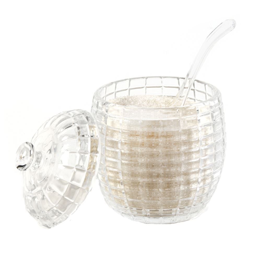 Açucareiro Vidro Com Colher Candy Hauskraft 220Ml - Transparente