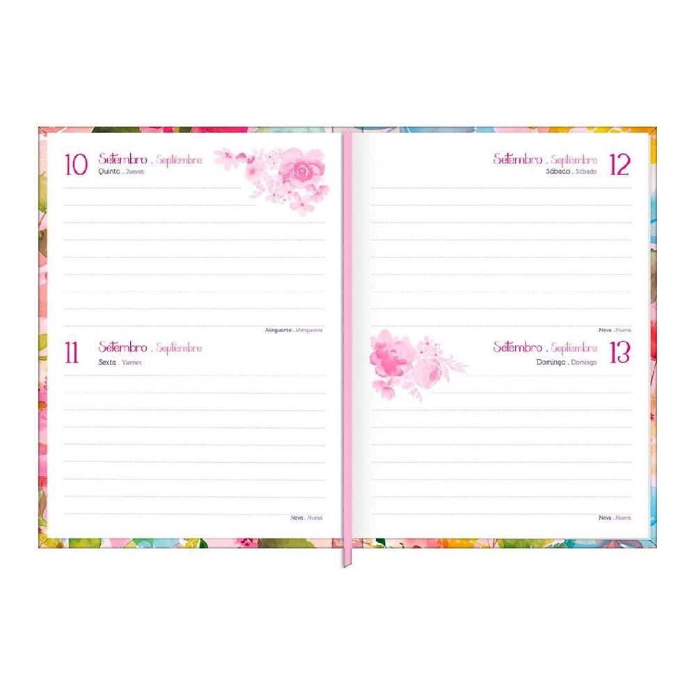 Agenda Costurada Feminine 2026 112 Folhas Tilibra - 151904