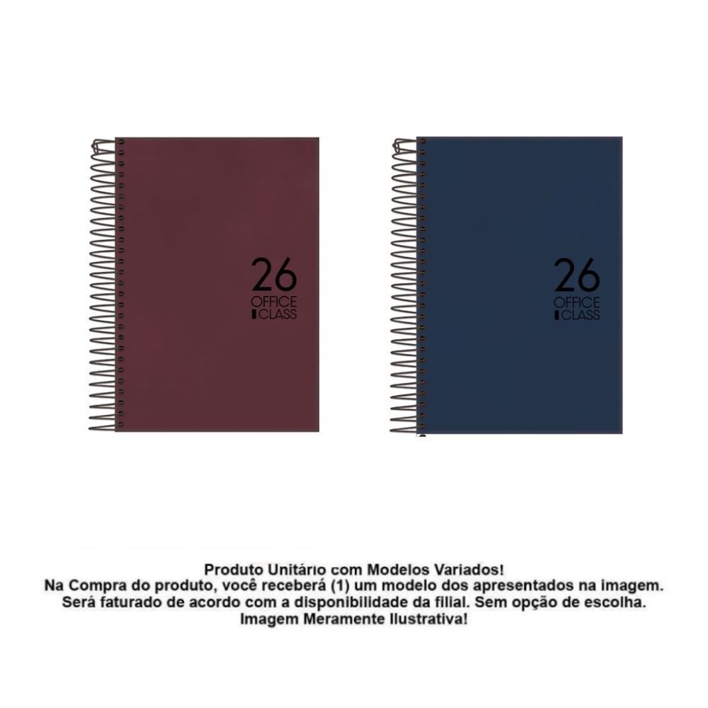 Agenda Espiral 2026 Office Class 176 Folhas Foroni - Sortido