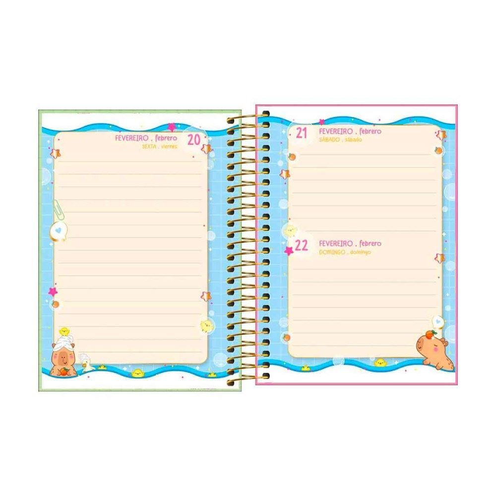 Agenda Espiral Capy Club 160 Folhas Tilibra - Sortido