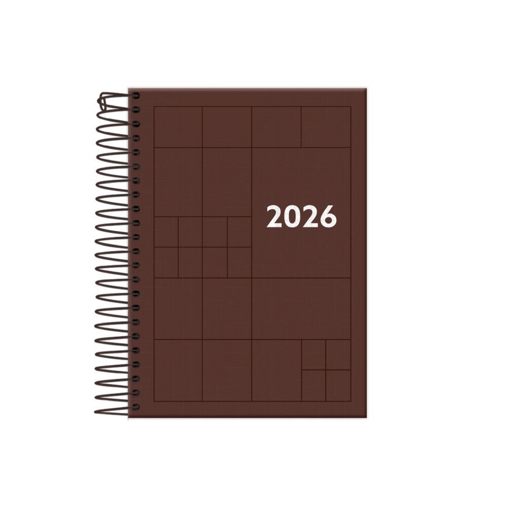 Agenda Espiral 2026 Compactada Color 176 Folhas Foroni - Sortido