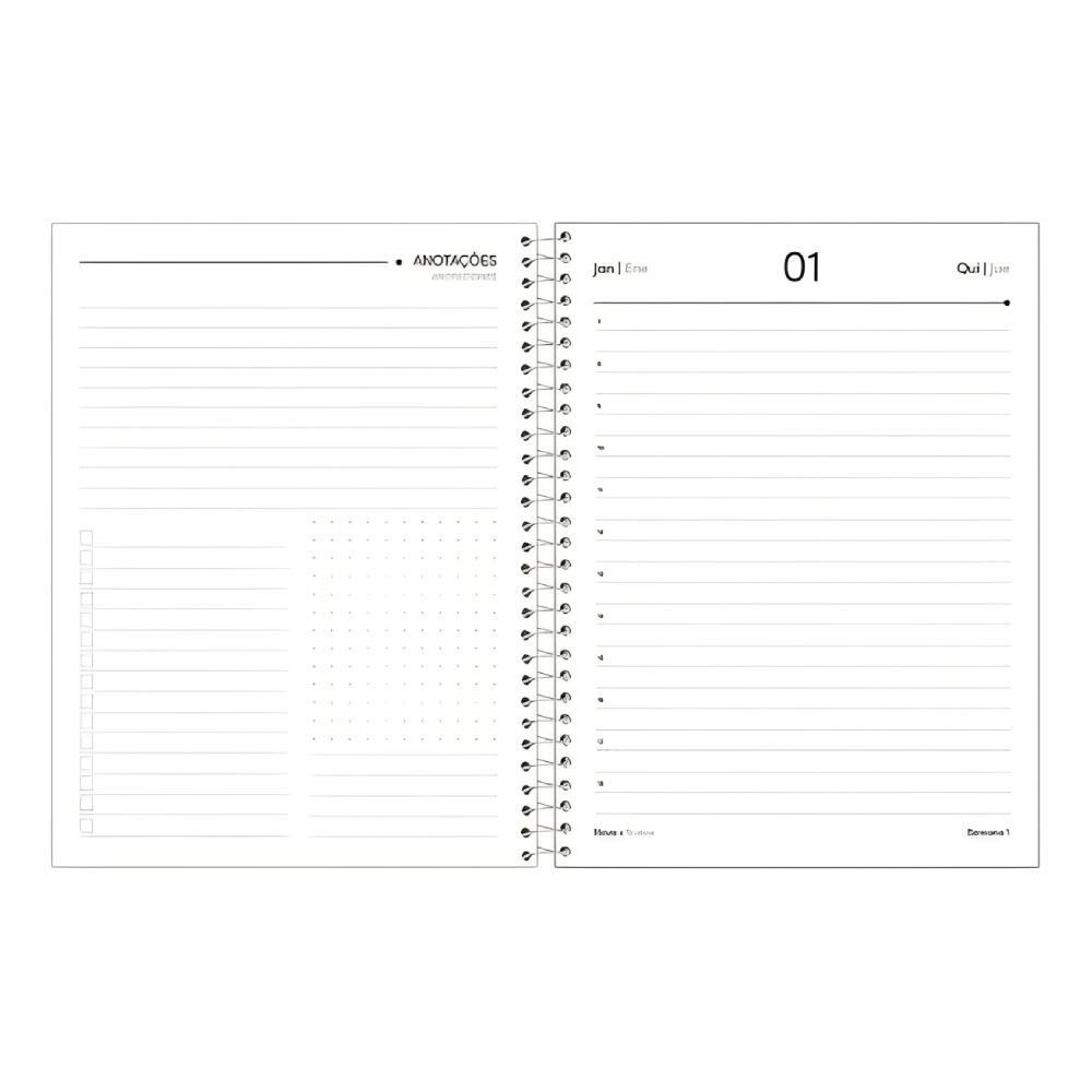 Agenda Espiral 2026 Office Color 200 Folhas Foroni - Sortido