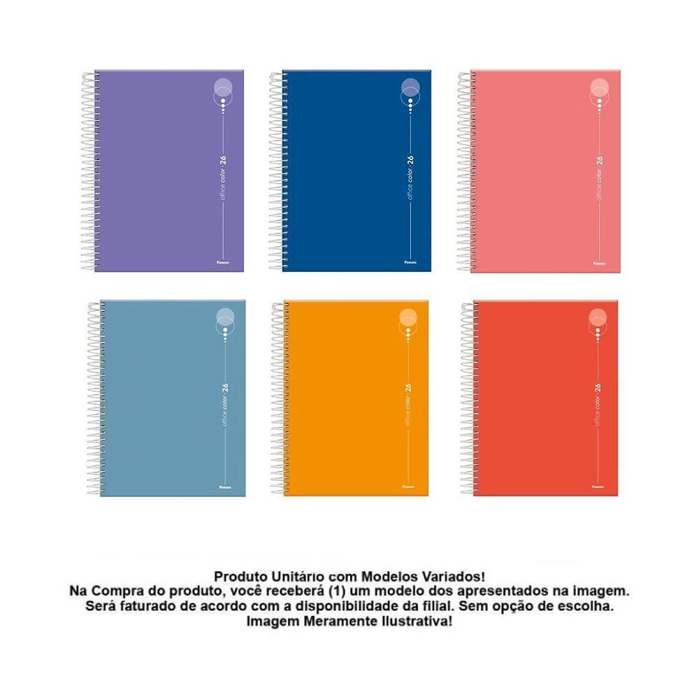 Agenda Espiral 2026 Office Color 200 Folhas Foroni - Sortido