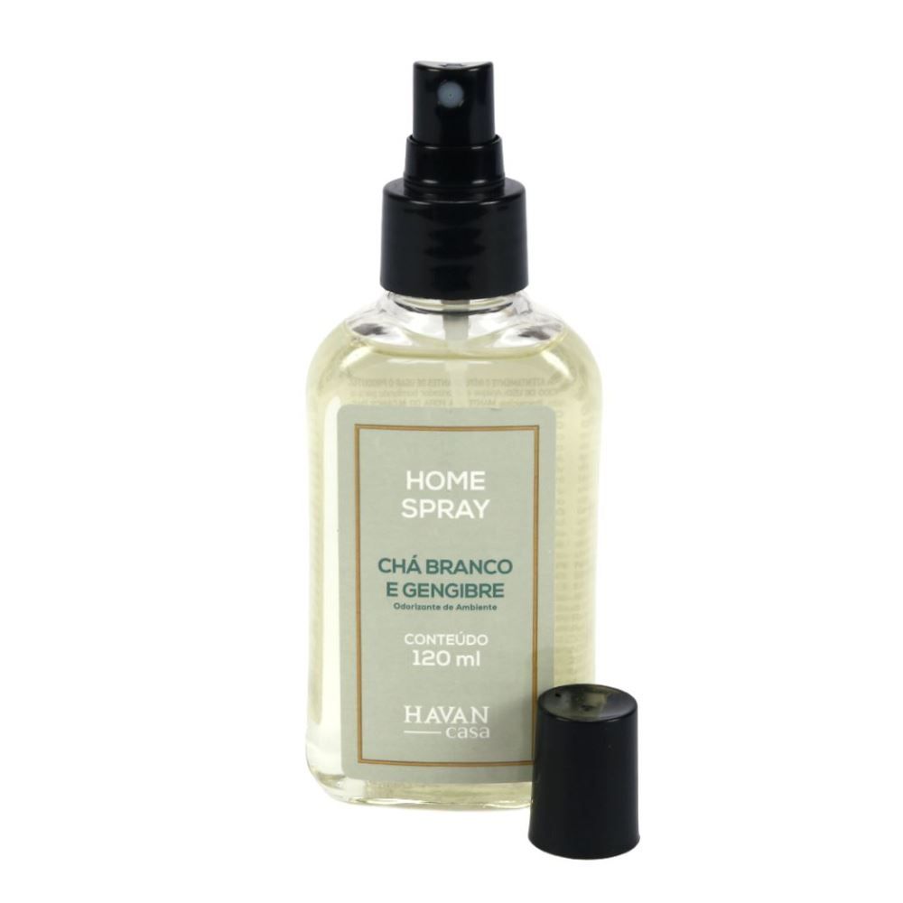 Água Perfumada Home Spray Havan Casa 120Ml - Chá Branco E Gengibre