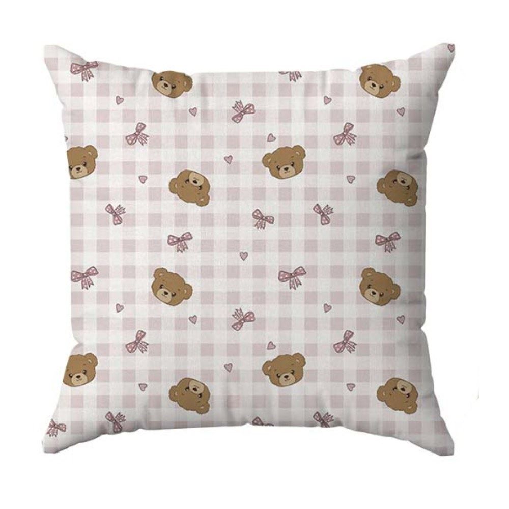 Almofada Decor 38X38cm Havan Baby - Urso Rosa