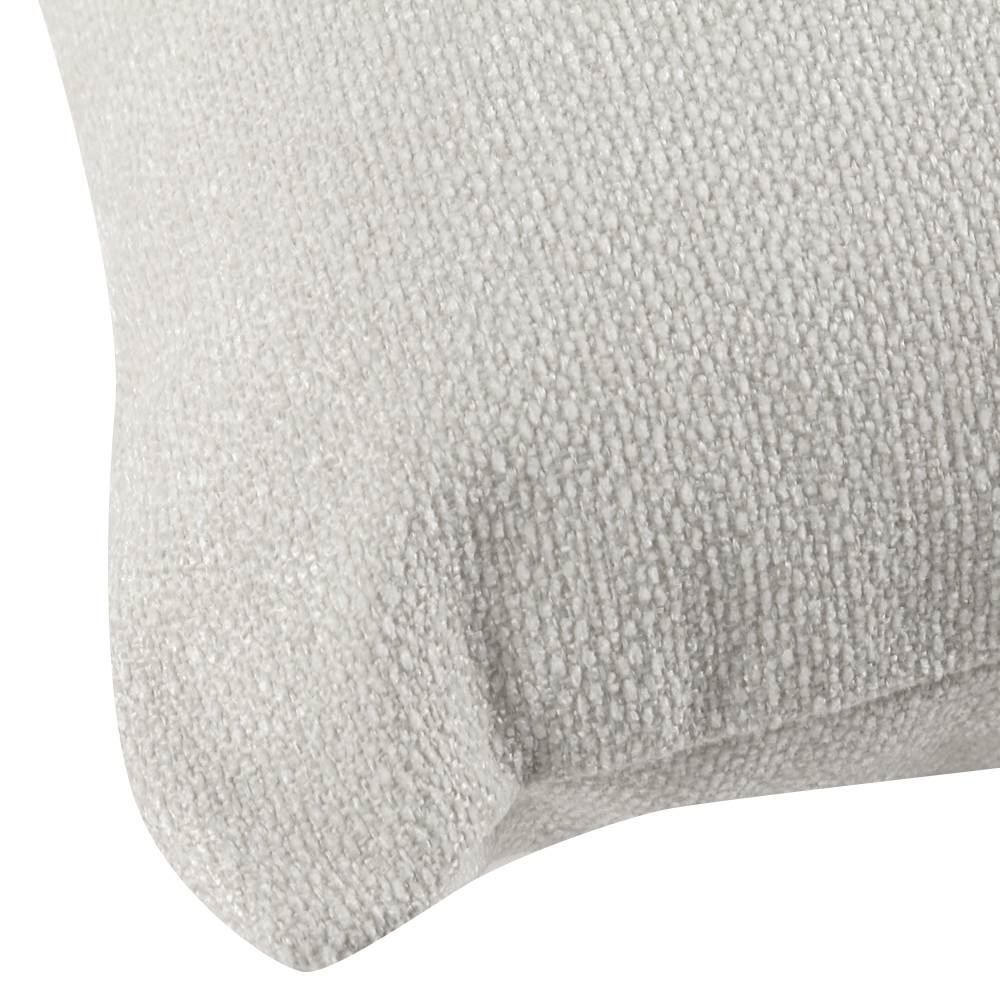 Almofada Decorativa Com Zíper 45X45 Cm Boucle Hedrons - Marfim