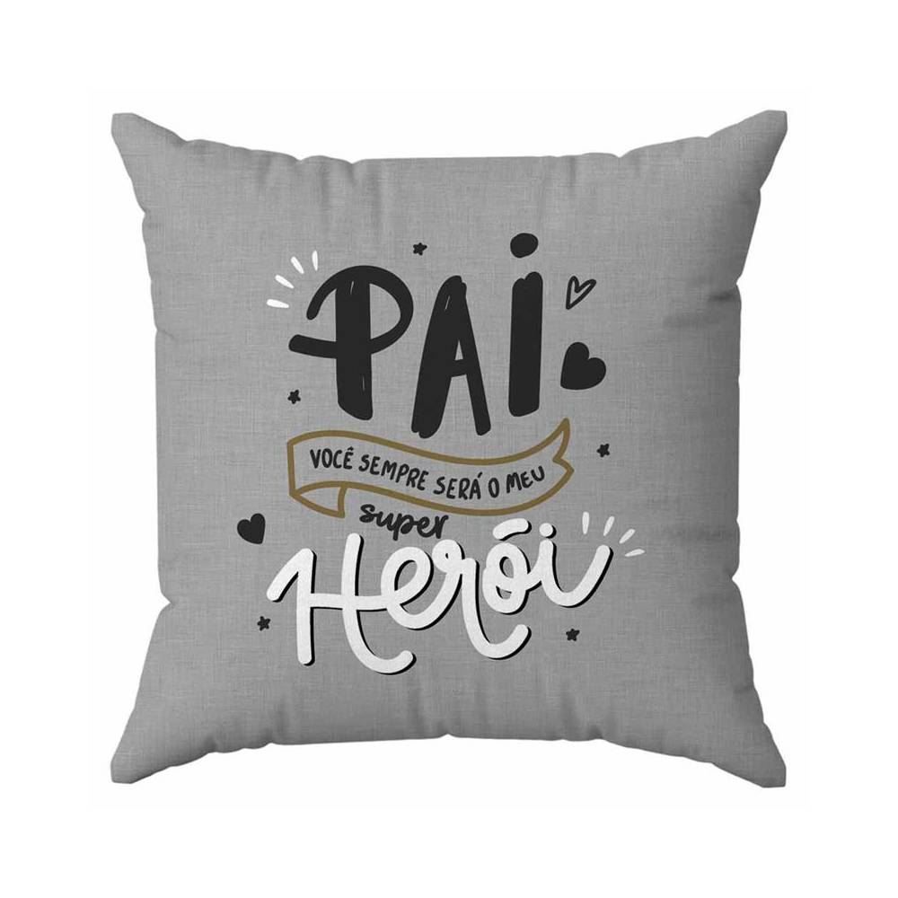 Almofada Decorativa 45X45 Cm Dia Dos Pais Havan Casa - Pai Herói 