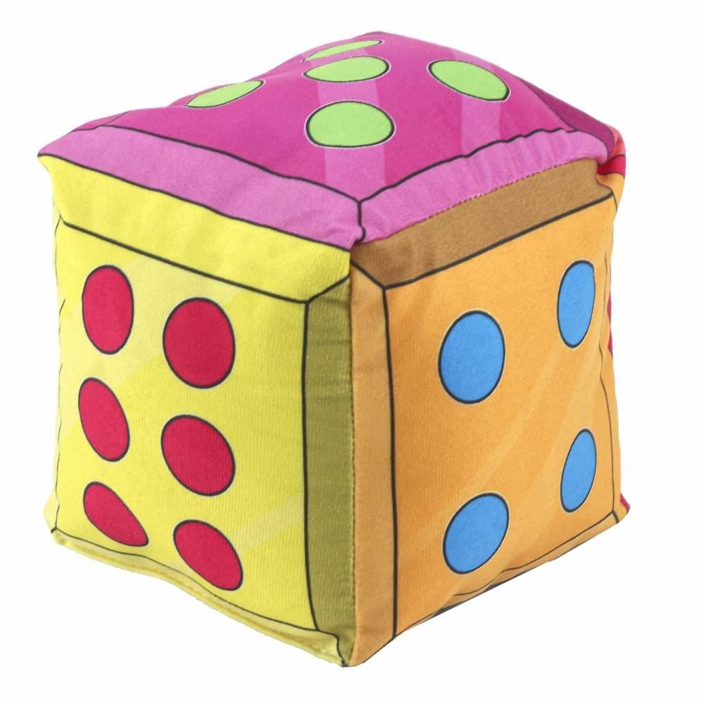 Almofada Infantil Divertida Cubo Havan Casa - Dado Colorido