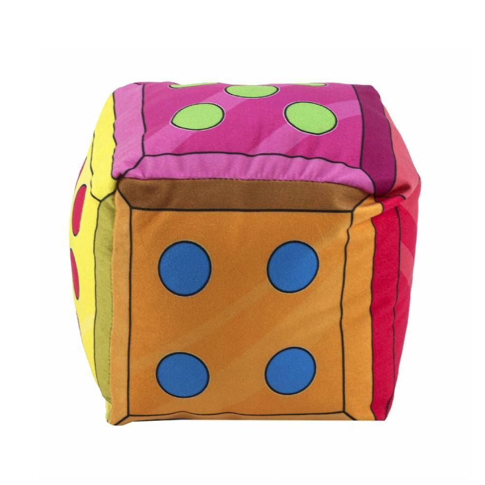 Almofada Infantil Divertida Cubo Havan Casa - Dado Colorido