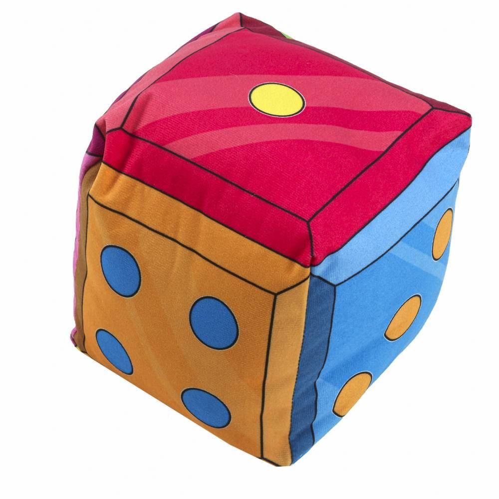 Almofada Infantil Divertida Cubo Havan Casa - Dado Colorido