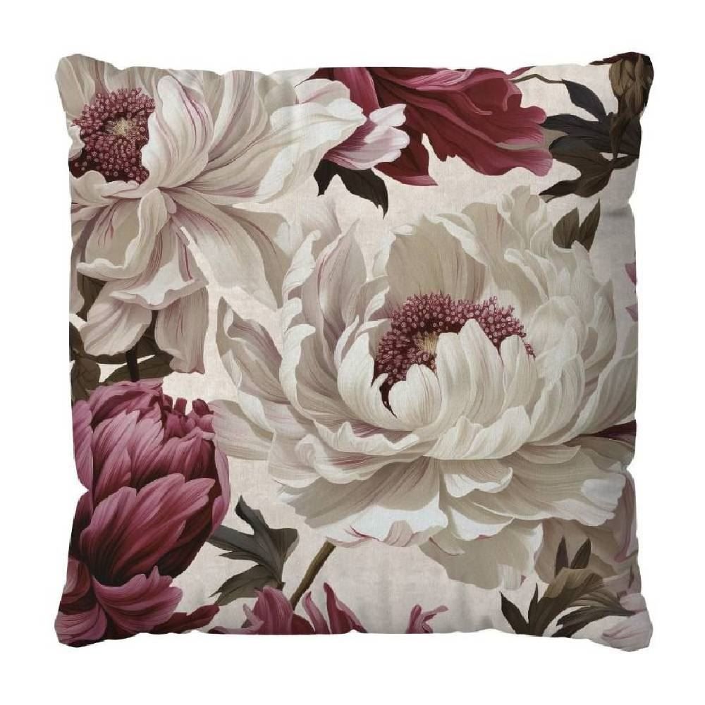 Almofada Veludo 48X48 Cm Estampada Havan Casa - Begônia Fúcsia