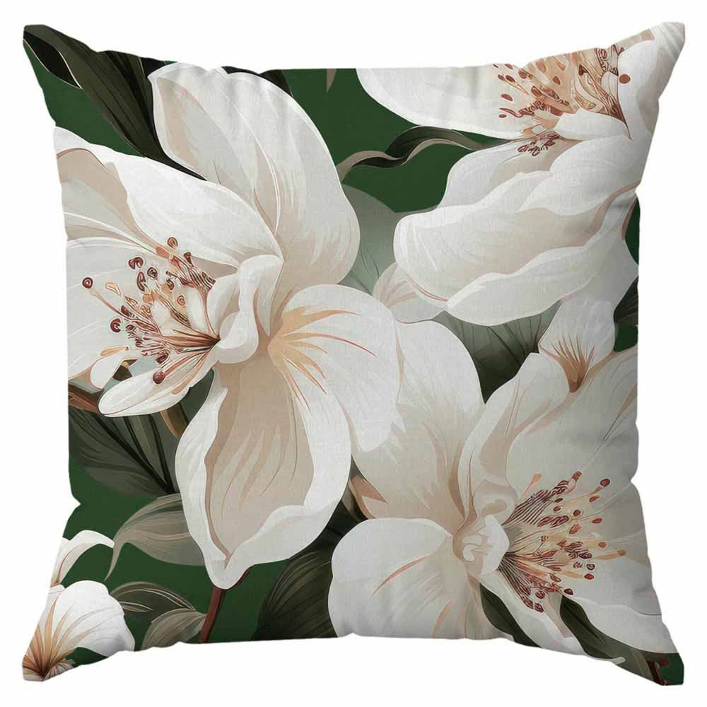 Almofada Veludo 48X48cm Estampada Havan Casa - FLORAL VERDE PROMO