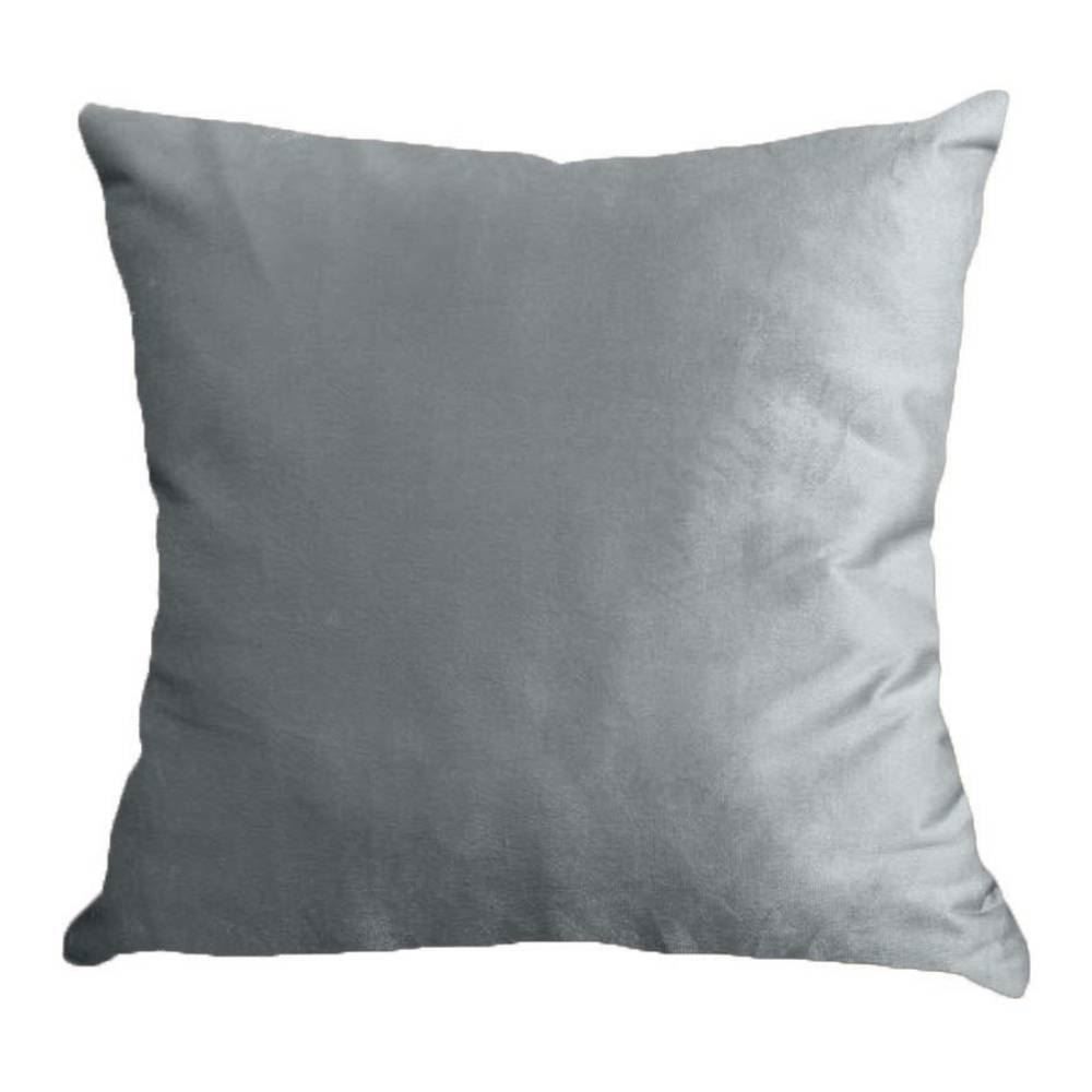 Almofada Veludo 50X50 Cm Liso Havan Casa - Cinza