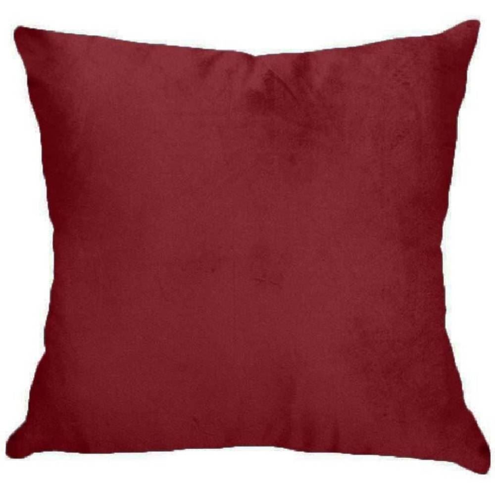 Almofada Veludo 50X50 Cm Liso Havan Casa - Bordô