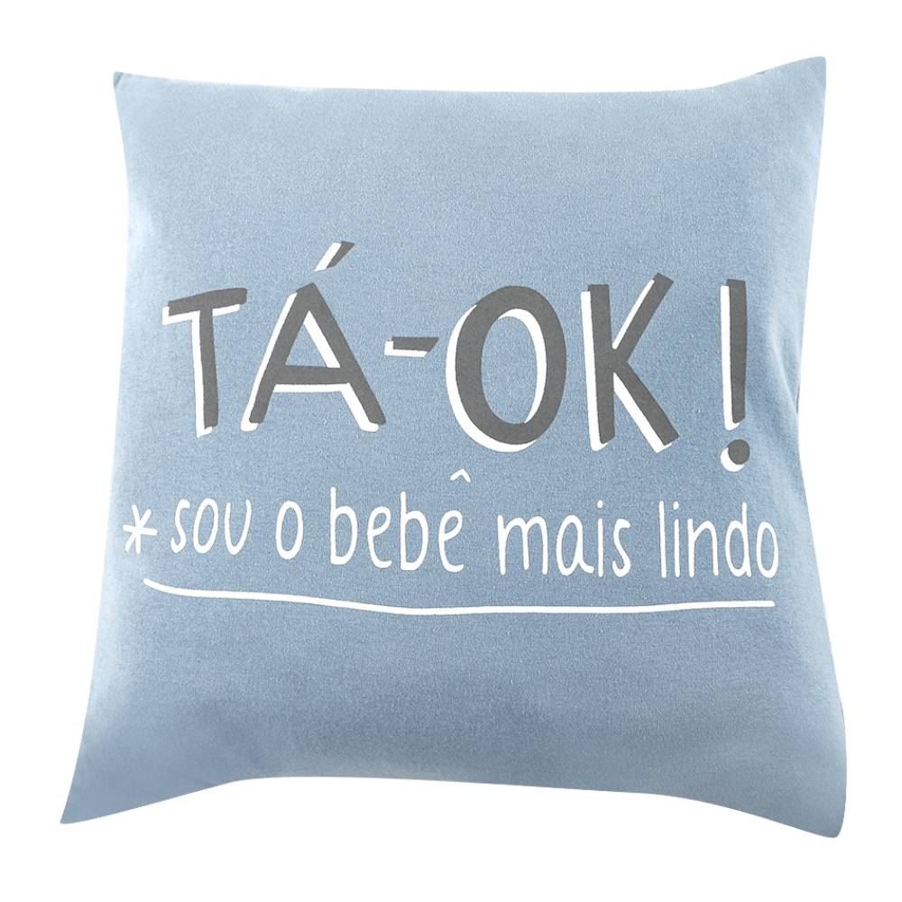 Almofadas Funny 35X35cm Havan Baby - Azul Ta-Ok