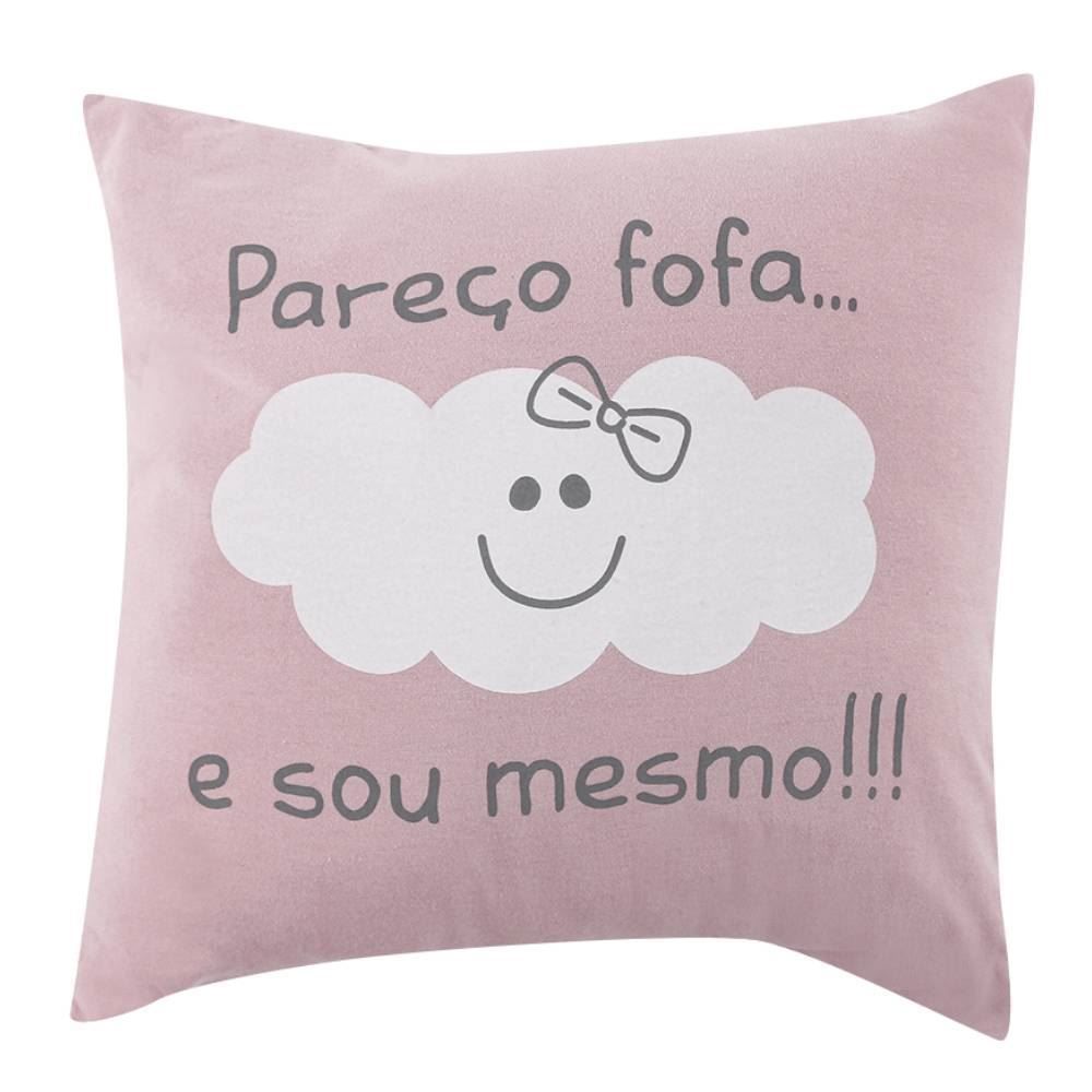 Almofadas Funny 35X35cm Havan Baby - Rosa Fofa