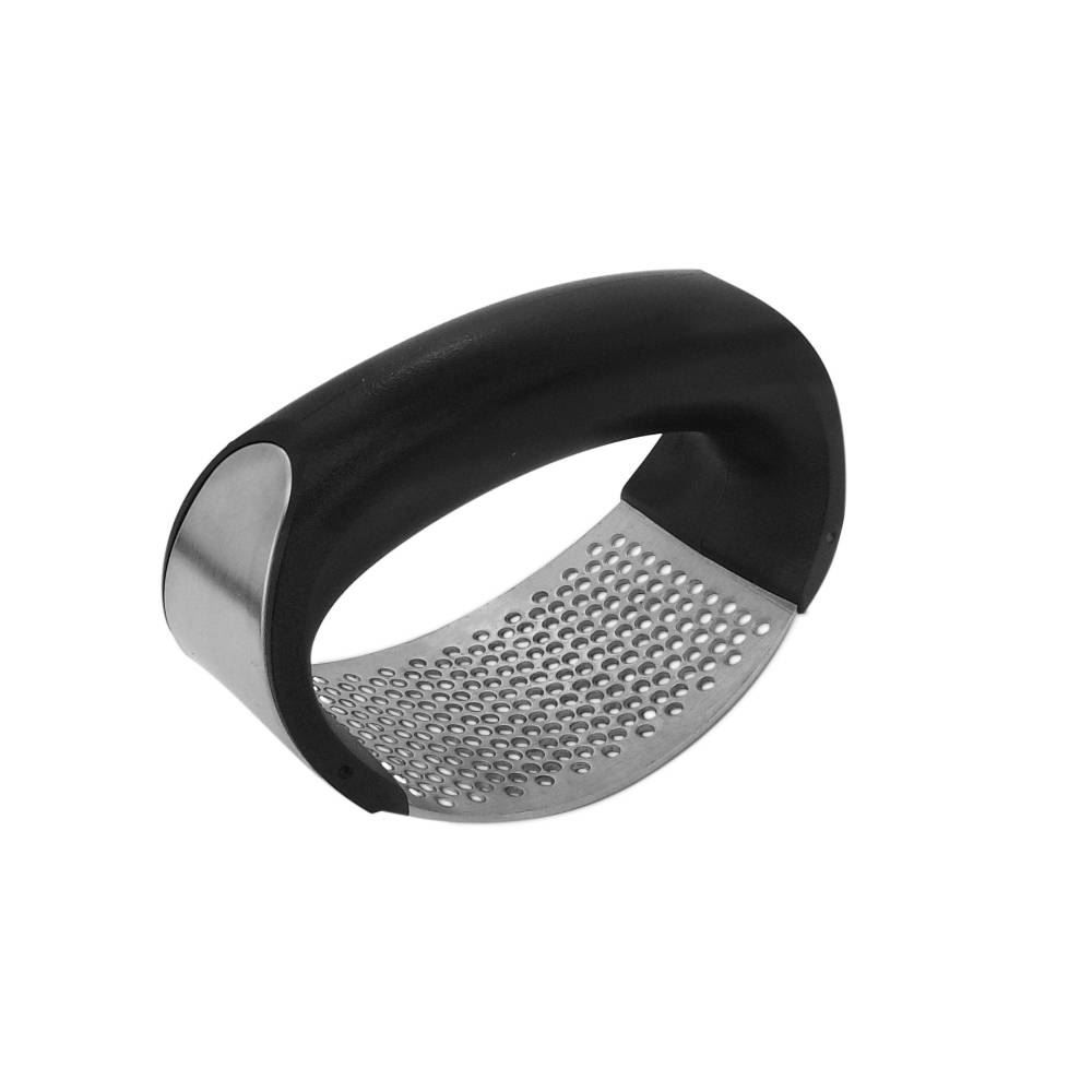 Amassador De Alho Aço Inox Mimo - Prata e Preto