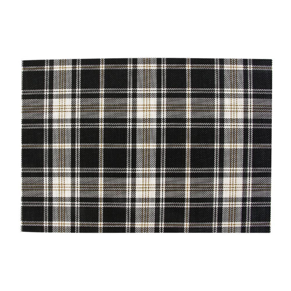 Americano Avulso 2 Cabos Tramado Havan Casa 1 Pç  - Xadrez Preto