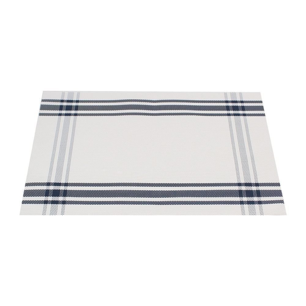 Americano Avulso Tramado Havan Casa 1 Pç - Azul Moldura