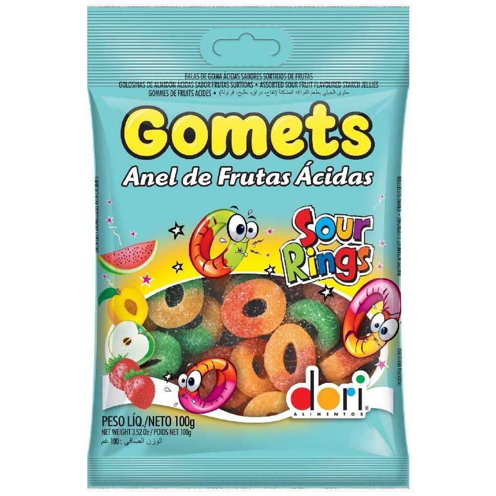 Anel De Frutas Ácidas Gomets - 100g