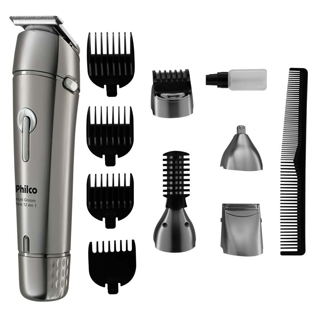 Aparador de Pelos Multigroom Aqua 12 em 1 PAP03 Philco - Bivolt