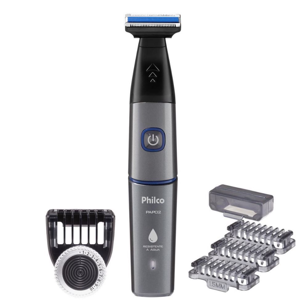 Aparador de Pelos Philco Bivolt 5 Acessórios Usb Pap02
