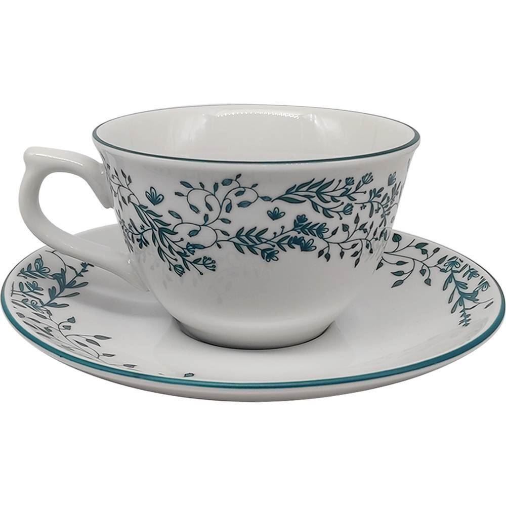 Aparelho De Jantar Aurora Havan Casa 20 Peças - Branco/Verde