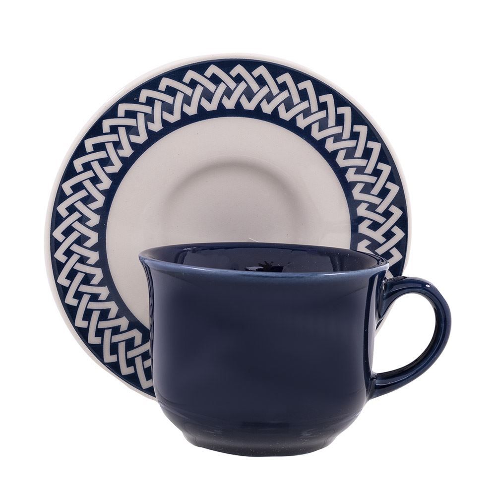 Aparelho De Jantar Havan Casa Trama Blue 20 Peças - Cerâmica