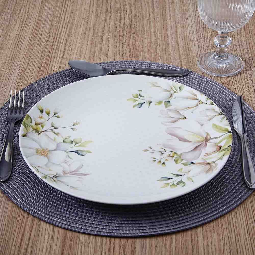 Aparelho De Jantar Magnólia Tramontina 20 Peças - Porcelana